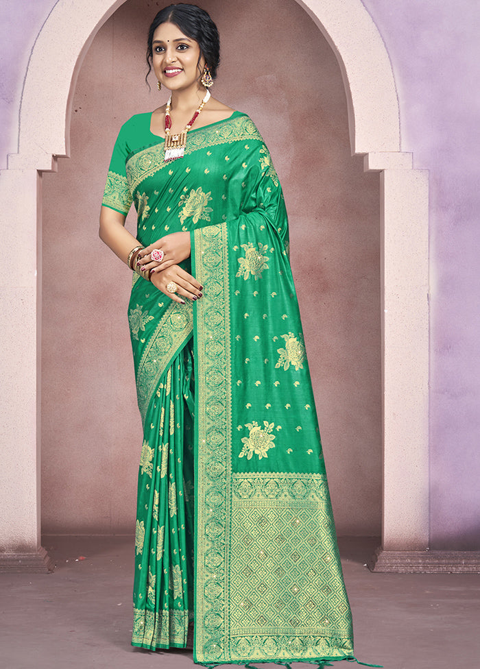 Multicolor Dupion Silk Saree With Blouse Piece