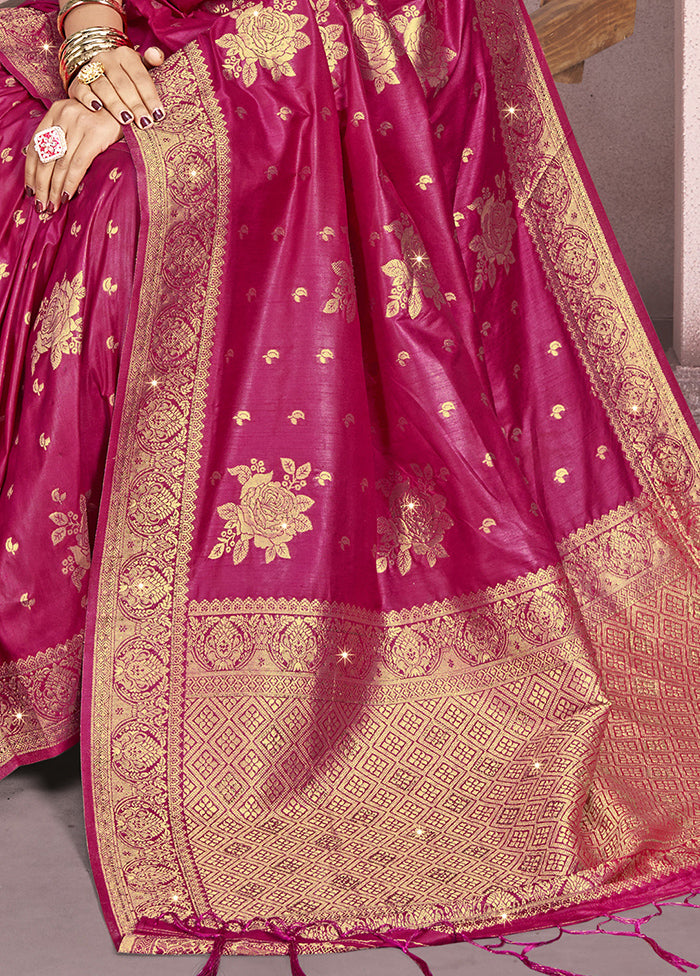 Multicolor Dupion Silk Saree With Blouse Piece