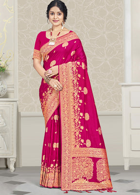 Multicolor Dupion Silk Saree With Blouse Piece