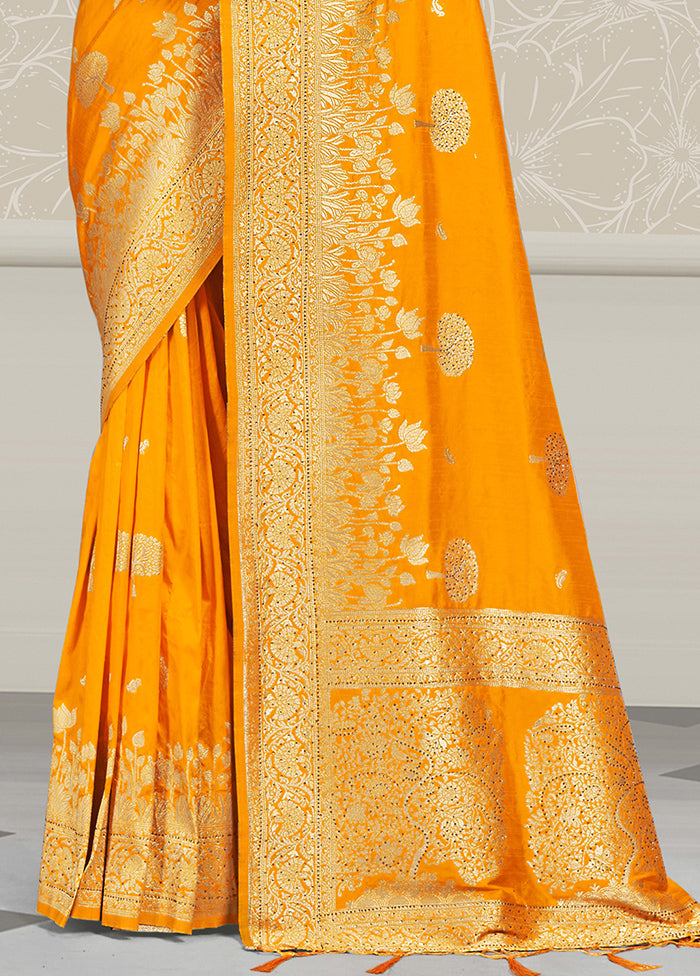 Multicolor Dupion Silk Saree With Blouse Piece