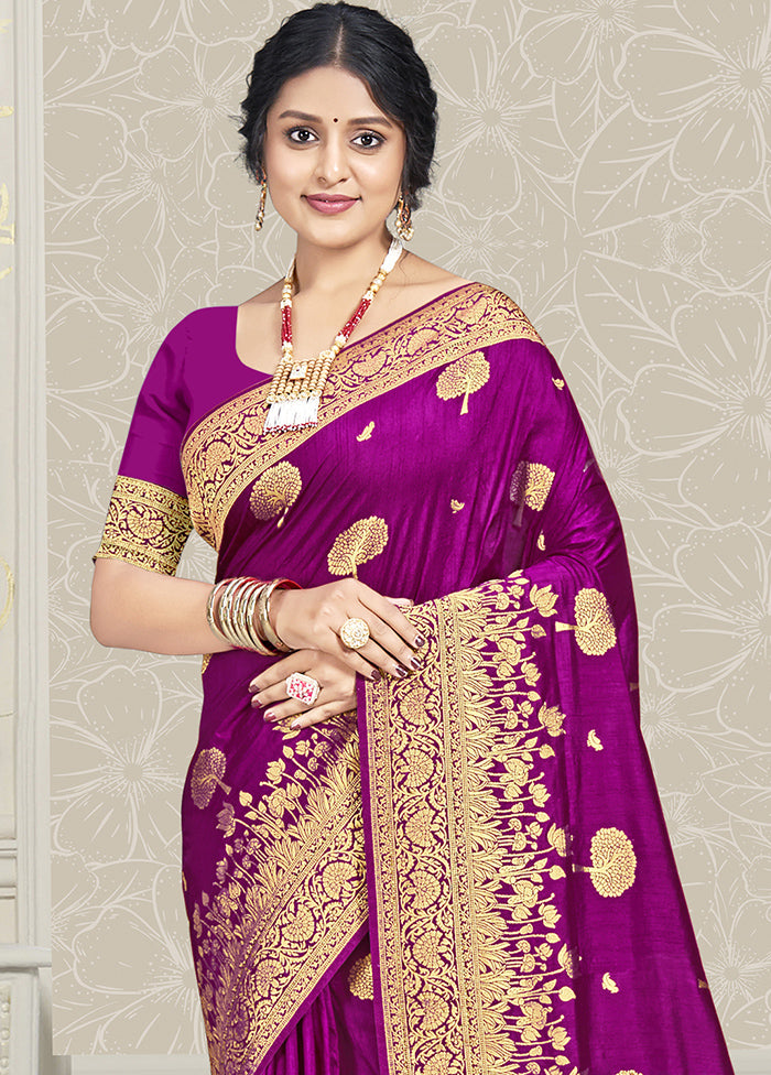 Multicolor Dupion Silk Saree With Blouse Piece