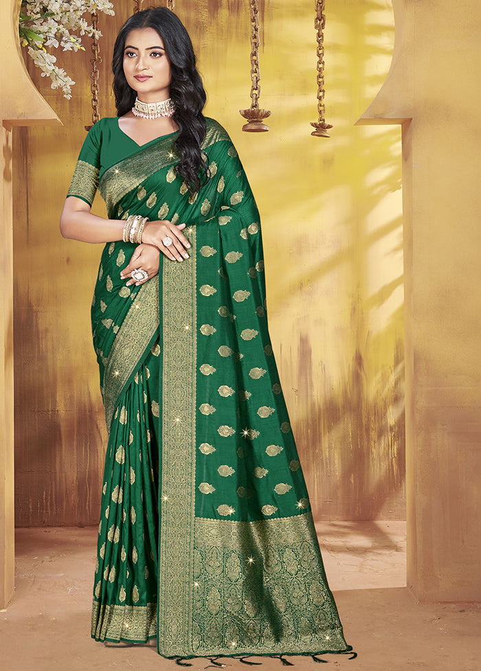 Multicolor Dupion Silk Saree With Blouse Piece