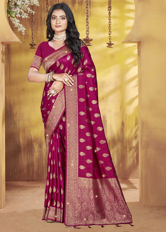 Multicolor Dupion Silk Saree With Blouse Piece