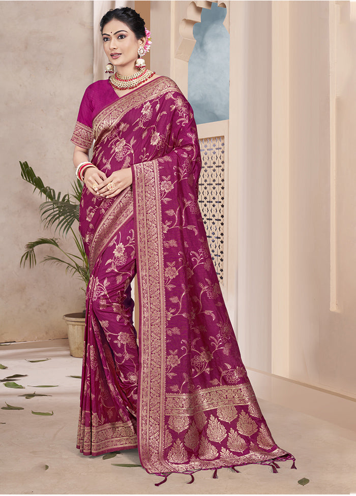 Multicolor Dupion Silk Saree With Blouse Piece