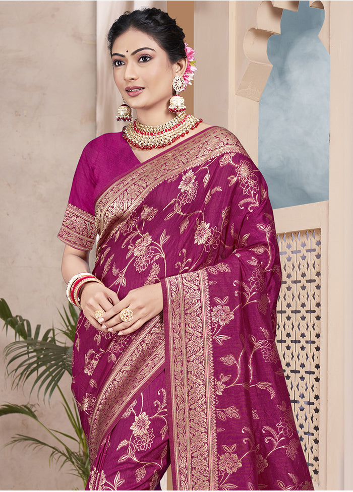 Multicolor Dupion Silk Saree With Blouse Piece