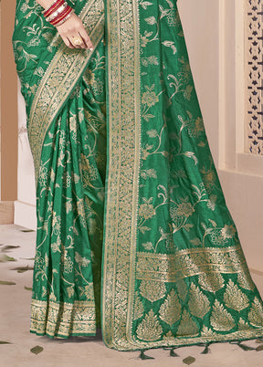 Multicolor Dupion Silk Saree With Blouse Piece