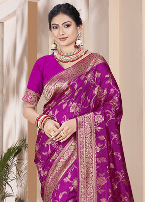 Multicolor Dupion Silk Saree With Blouse Piece