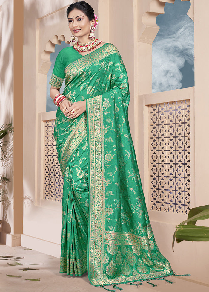 Multicolor Dupion Silk Saree With Blouse Piece