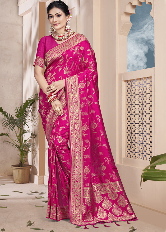 Multicolor Dupion Silk Saree With Blouse Piece