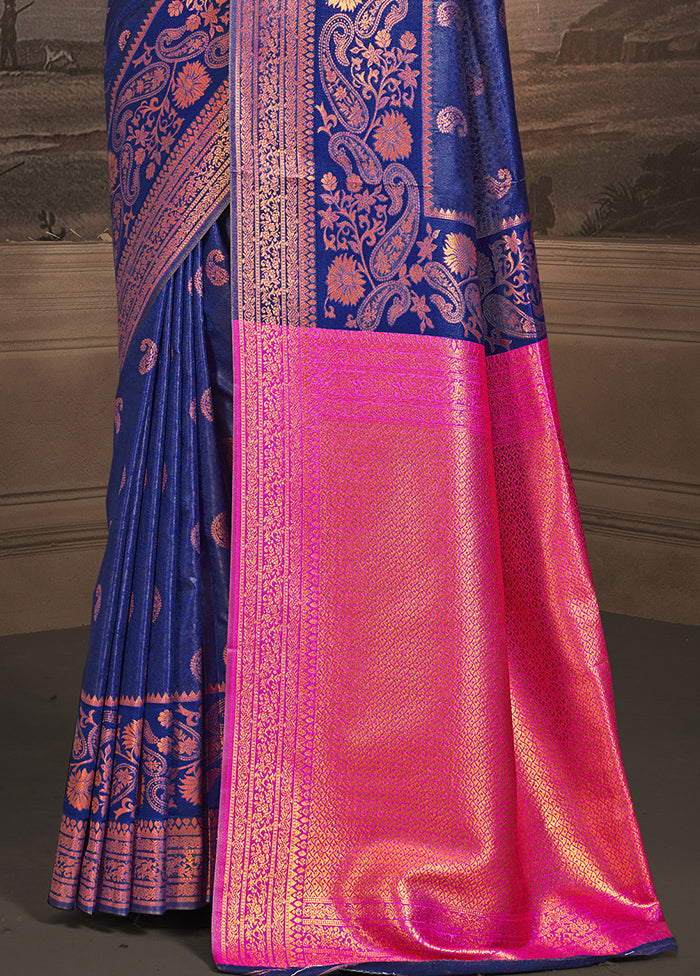 Multicolor Dupion Silk Saree With Blouse Piece