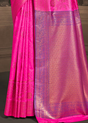 Multicolor Dupion Silk Saree With Blouse Piece