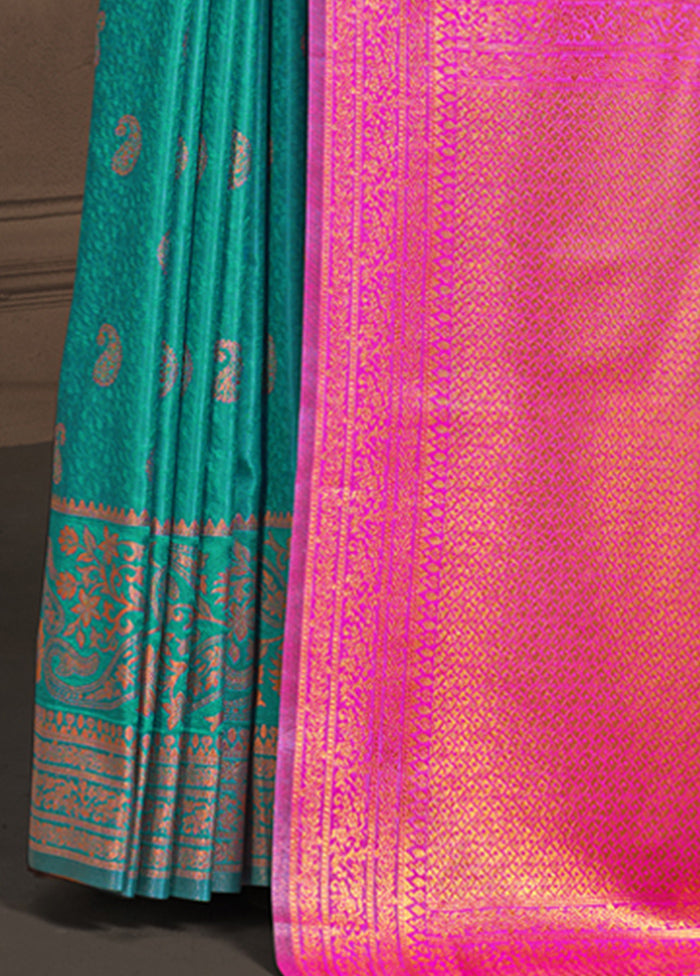 Multicolor Dupion Silk Saree With Blouse Piece