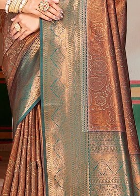 Multicolor Dupion Silk Saree With Blouse Piece