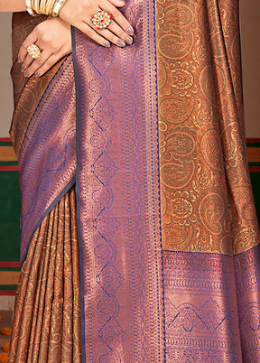 Multicolor Dupion Silk Saree With Blouse Piece