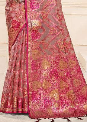 Multicolor Organza Saree With Blouse Piece