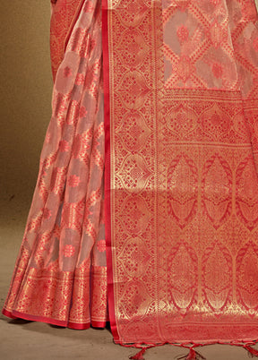 Multicolor Organza Saree With Blouse Piece