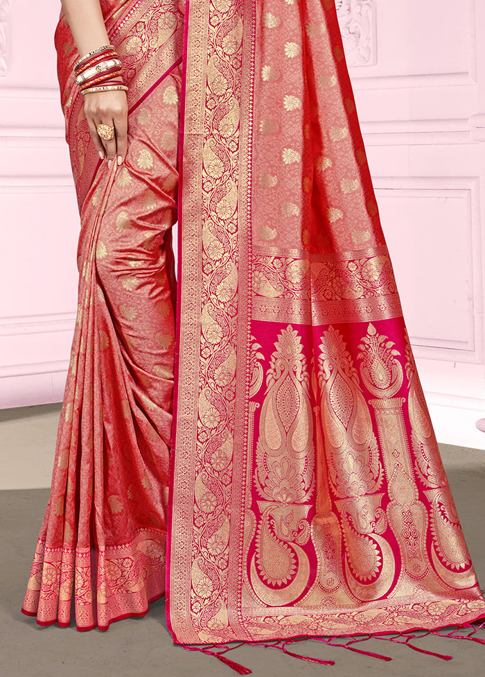 Multicolor Dupion Silk Saree With Blouse Piece