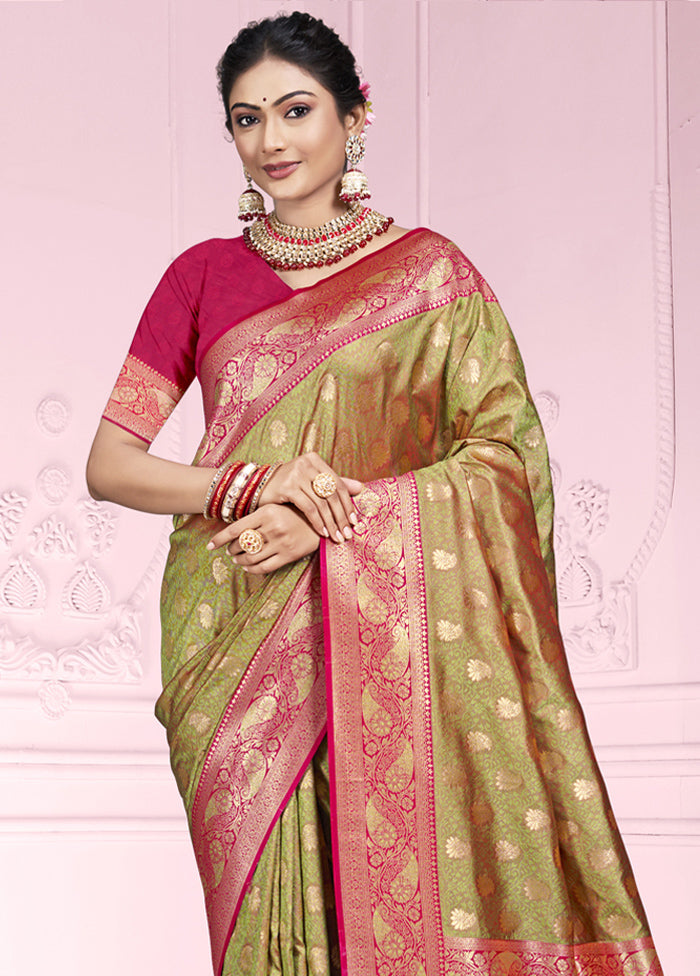 Multicolor Dupion Silk Saree With Blouse Piece