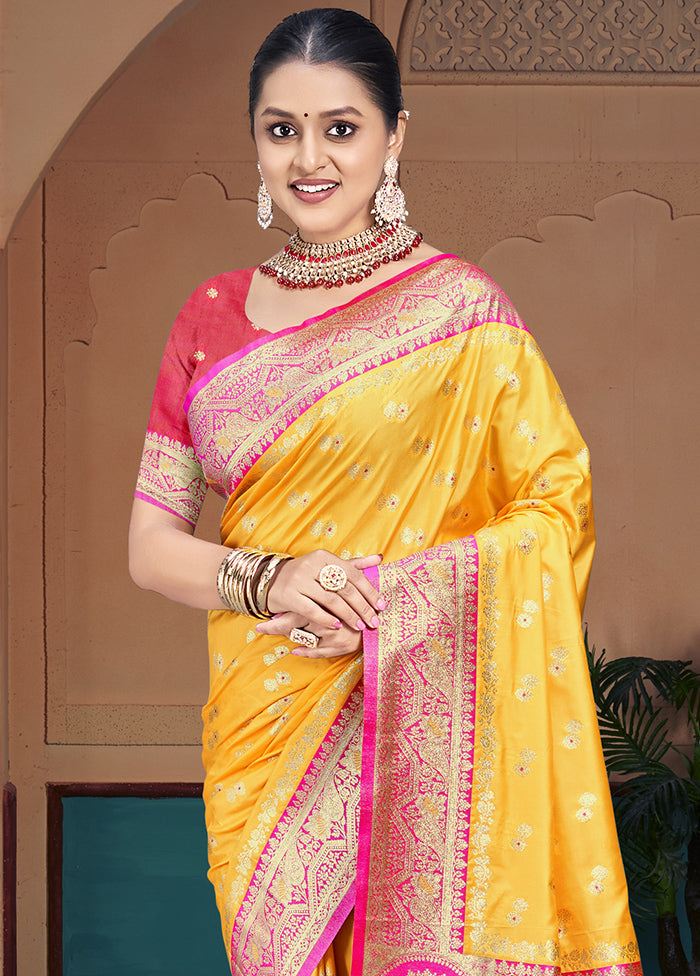 Multicolor Dupion Silk Saree With Blouse Piece