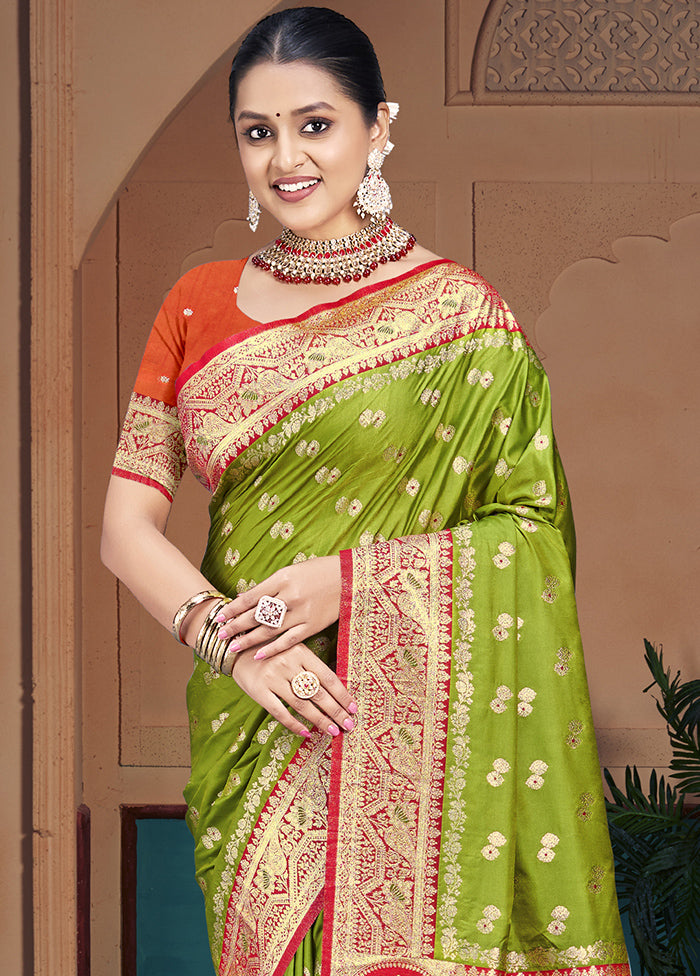 Multicolor Dupion Silk Saree With Blouse Piece