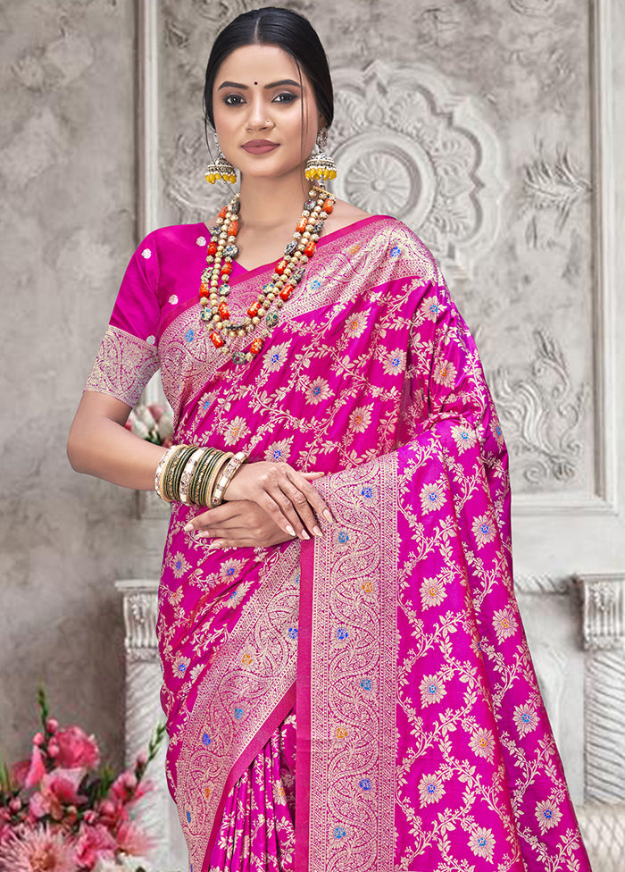 Multicolor Dupion Silk Saree With Blouse Piece