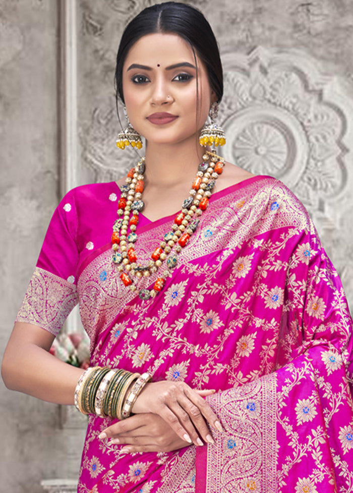 Multicolor Dupion Silk Saree With Blouse Piece