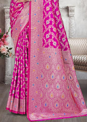 Multicolor Dupion Silk Saree With Blouse Piece