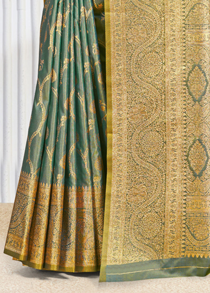 Multicolor Dupion Silk Saree With Blouse Piece