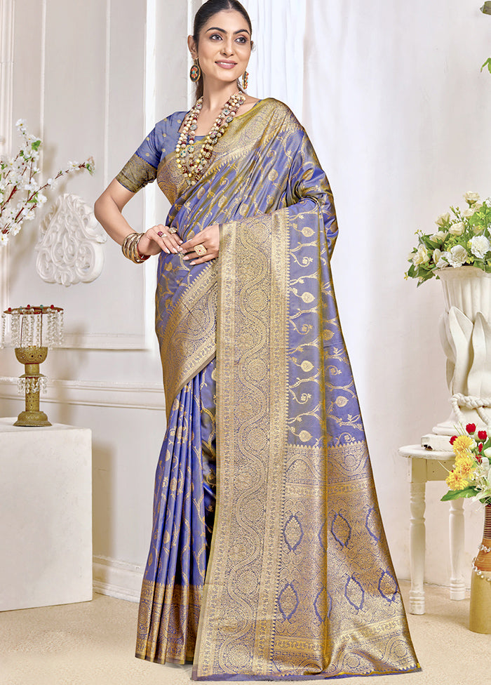 Multicolor Dupion Silk Saree With Blouse Piece