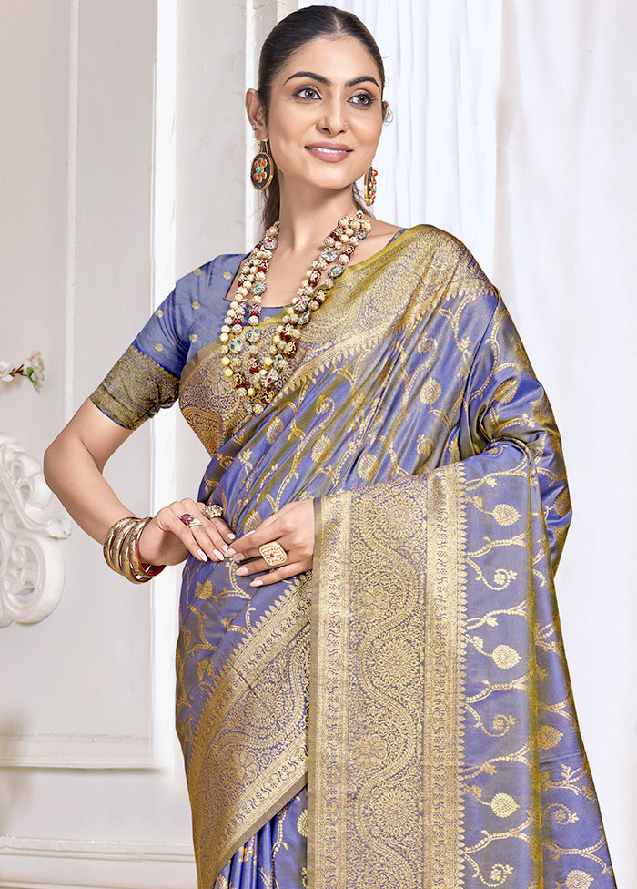 Multicolor Dupion Silk Saree With Blouse Piece