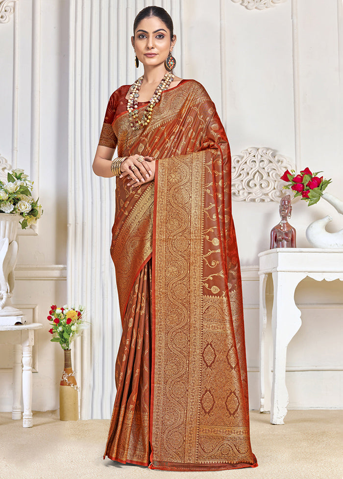 Multicolor Dupion Silk Saree With Blouse Piece