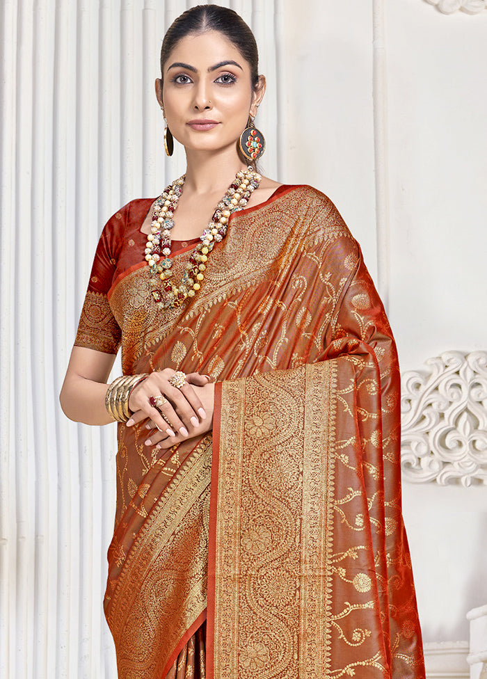 Multicolor Dupion Silk Saree With Blouse Piece