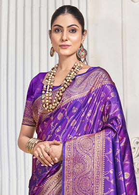 Multicolor Dupion Silk Saree With Blouse Piece