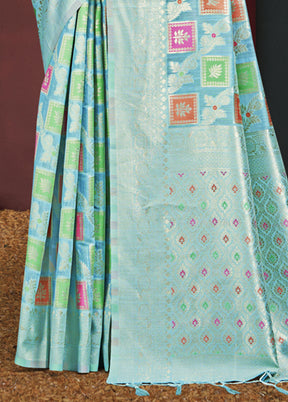 Multicolor Cotton Saree With Blouse Piece