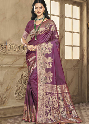 Multicolor Dupion Silk Saree With Blouse Piece