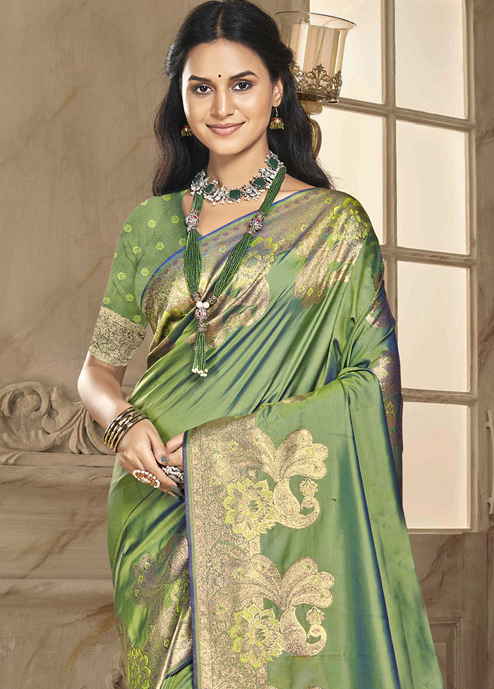 Multicolor Dupion Silk Saree With Blouse Piece