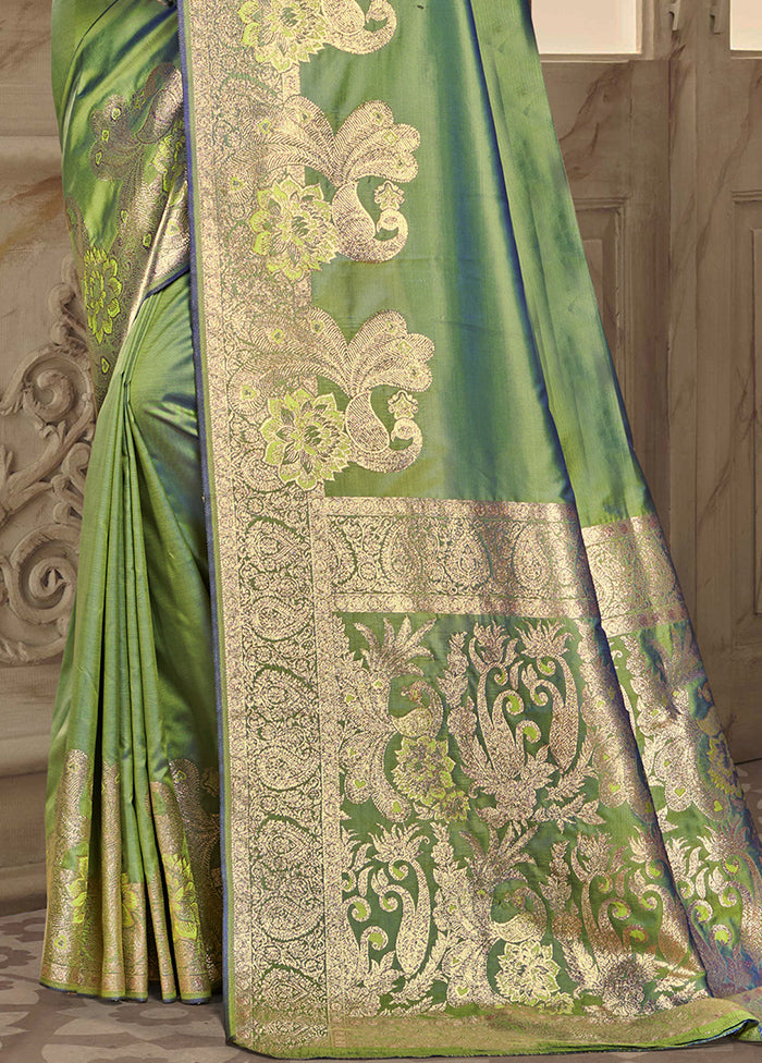 Multicolor Dupion Silk Saree With Blouse Piece