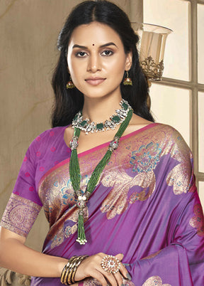 Multicolor Dupion Silk Saree With Blouse Piece