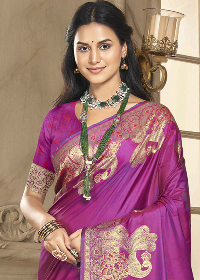 Multicolor Dupion Silk Saree With Blouse Piece