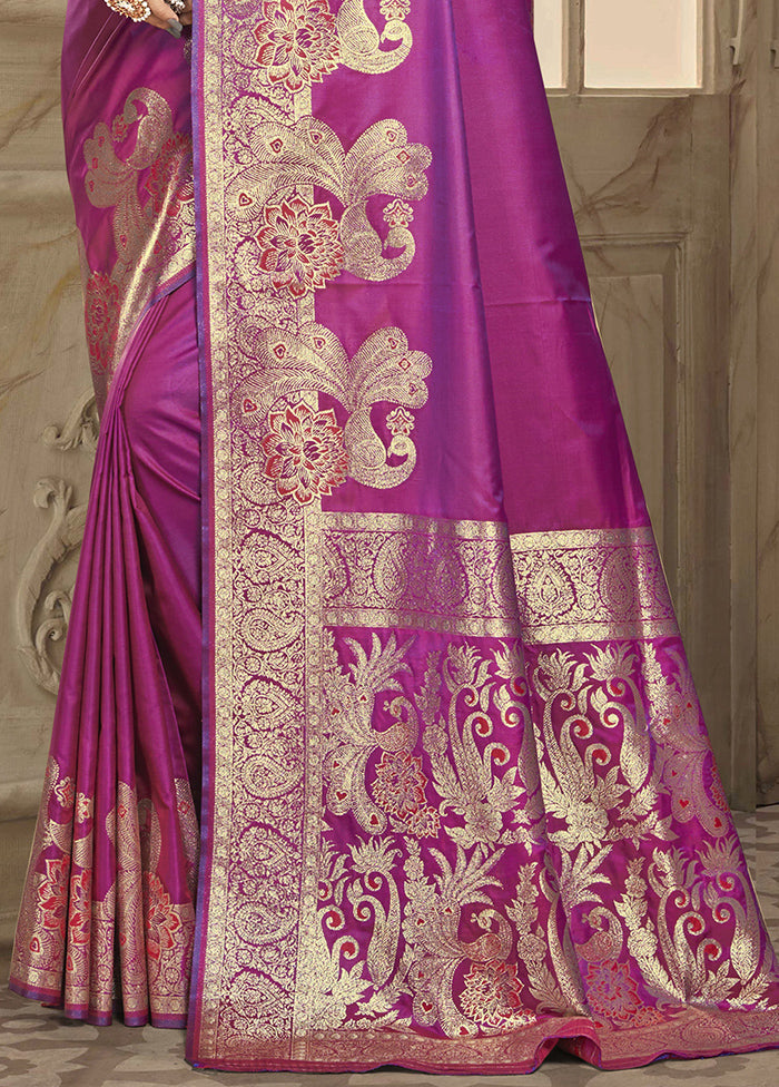 Multicolor Dupion Silk Saree With Blouse Piece