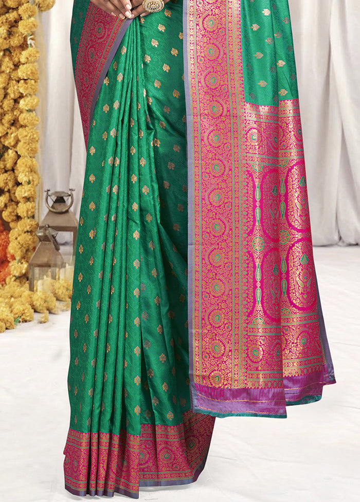 Multicolor Dupion Silk Saree With Blouse Piece