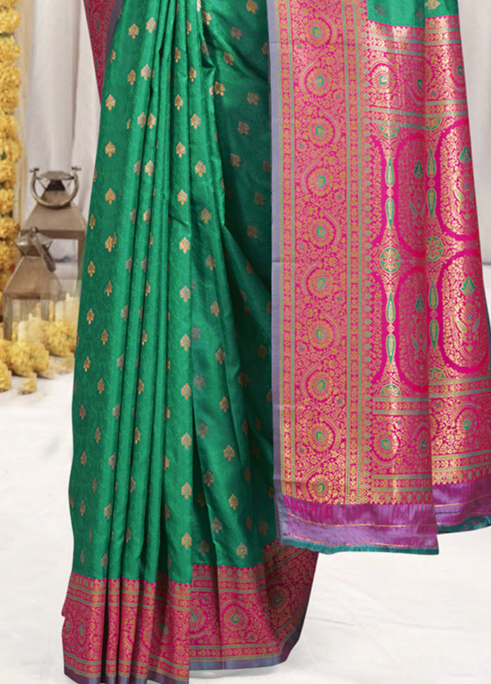 Multicolor Dupion Silk Saree With Blouse Piece