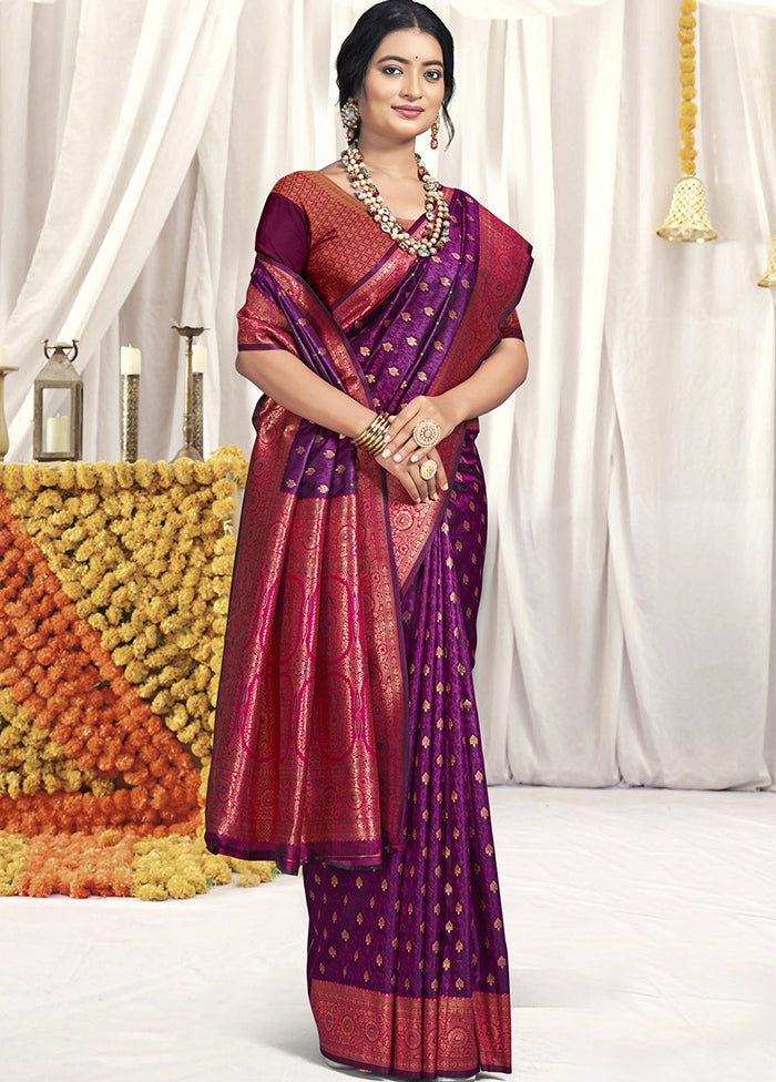 Multicolor Dupion Silk Saree With Blouse Piece