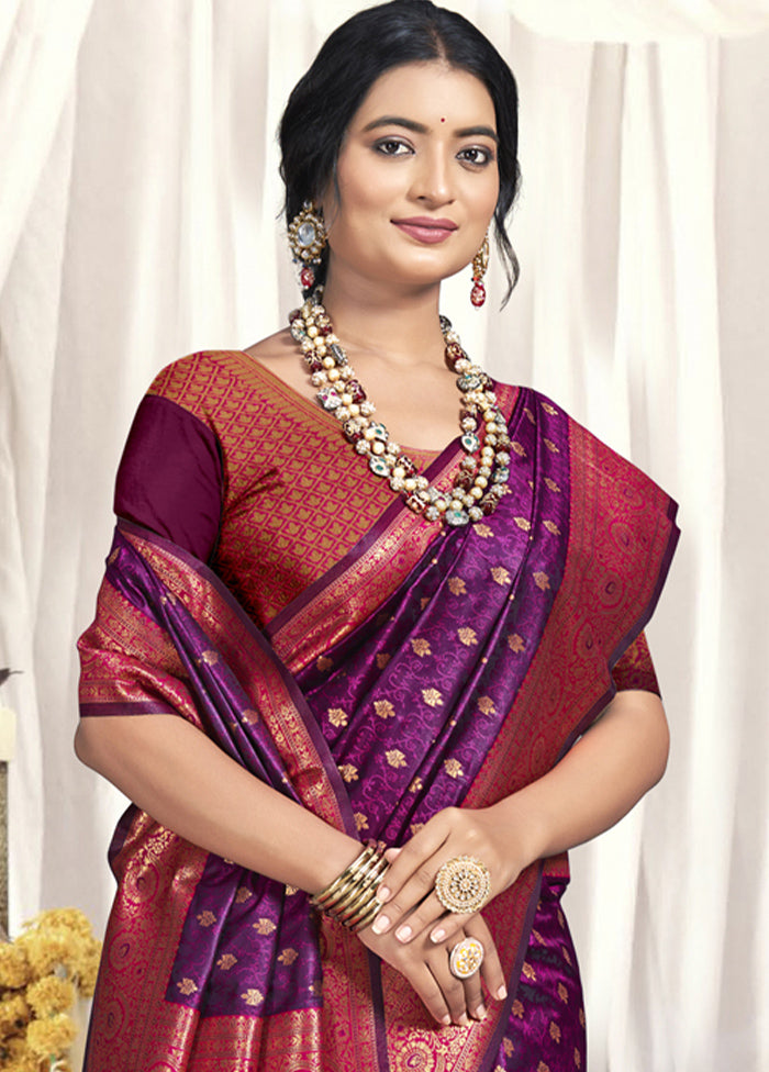 Multicolor Dupion Silk Saree With Blouse Piece