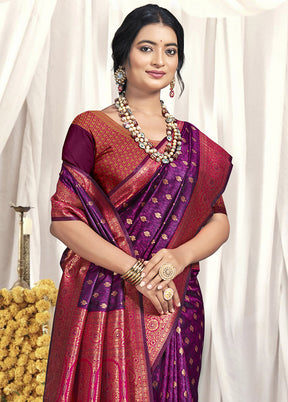 Multicolor Dupion Silk Saree With Blouse Piece