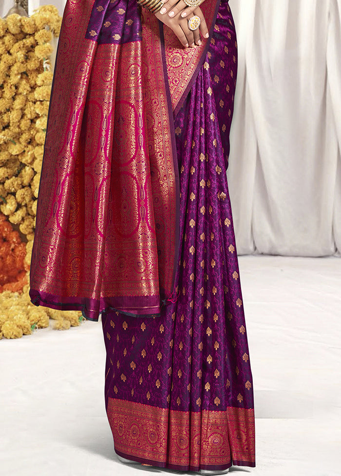 Multicolor Dupion Silk Saree With Blouse Piece