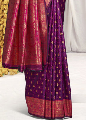 Multicolor Dupion Silk Saree With Blouse Piece