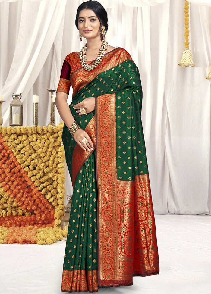 Multicolor Dupion Silk Saree With Blouse Piece