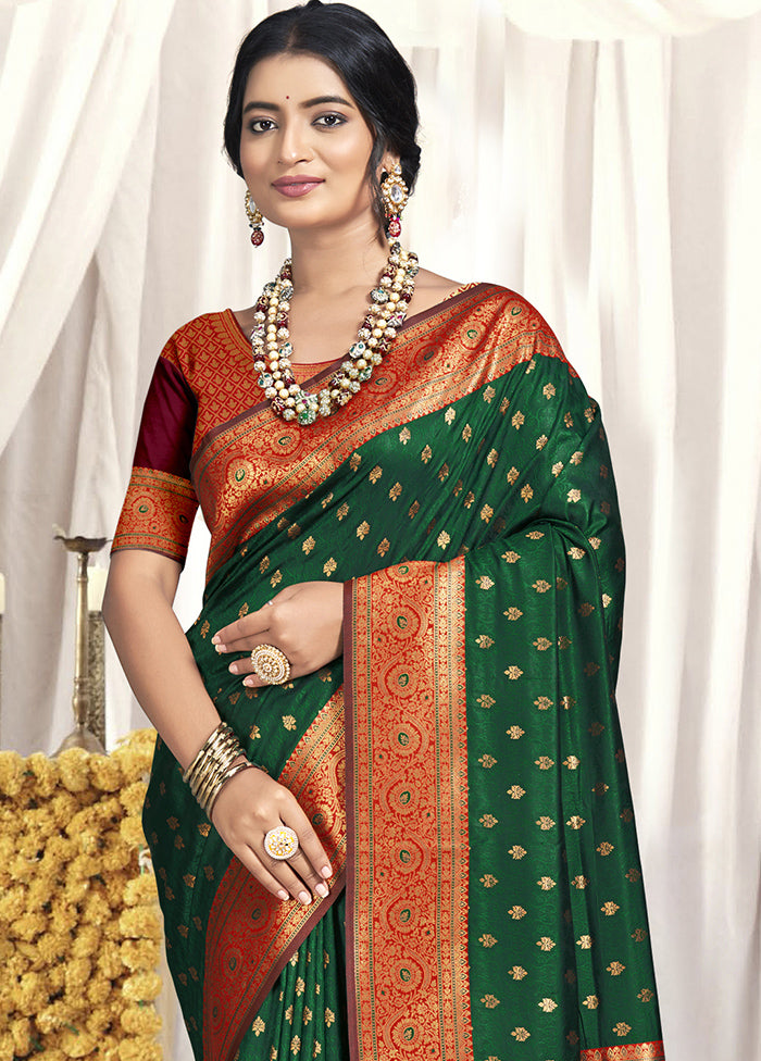 Multicolor Dupion Silk Saree With Blouse Piece