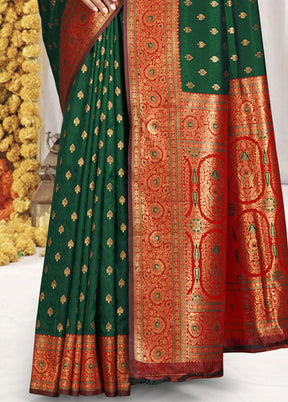 Multicolor Dupion Silk Saree With Blouse Piece